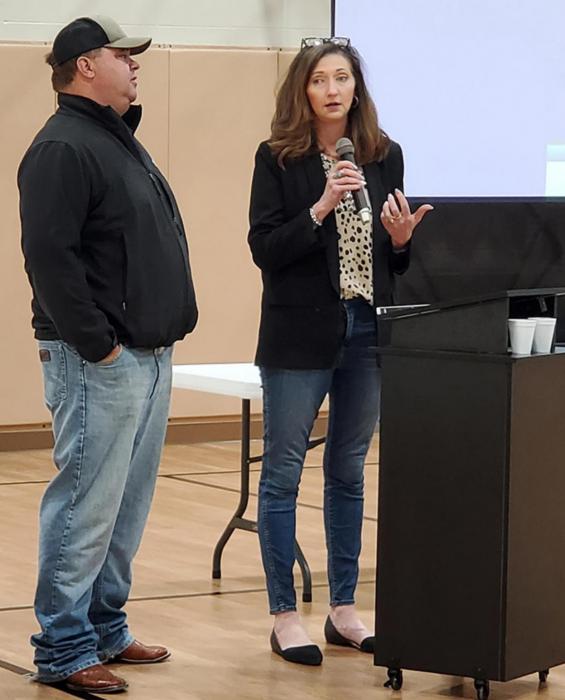 Tanya Stores and Clay Beck were the featured speakers for the 30x30 meeting.