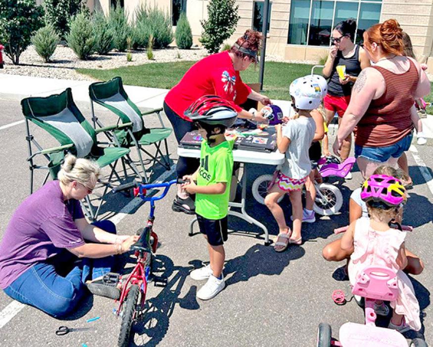 Hosted by the Gregory Police Department and Avera Gregory Hospital, the Gregory Fire Department, and Gregory EMS, the bike rodeo included safety checks and helmets for those in attendance.