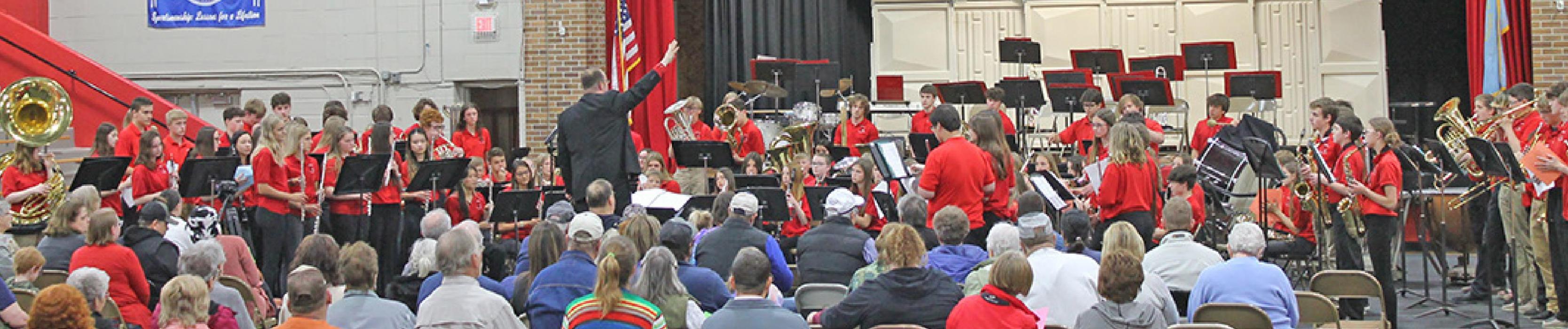Gregory 6-12 band students perform at band concert