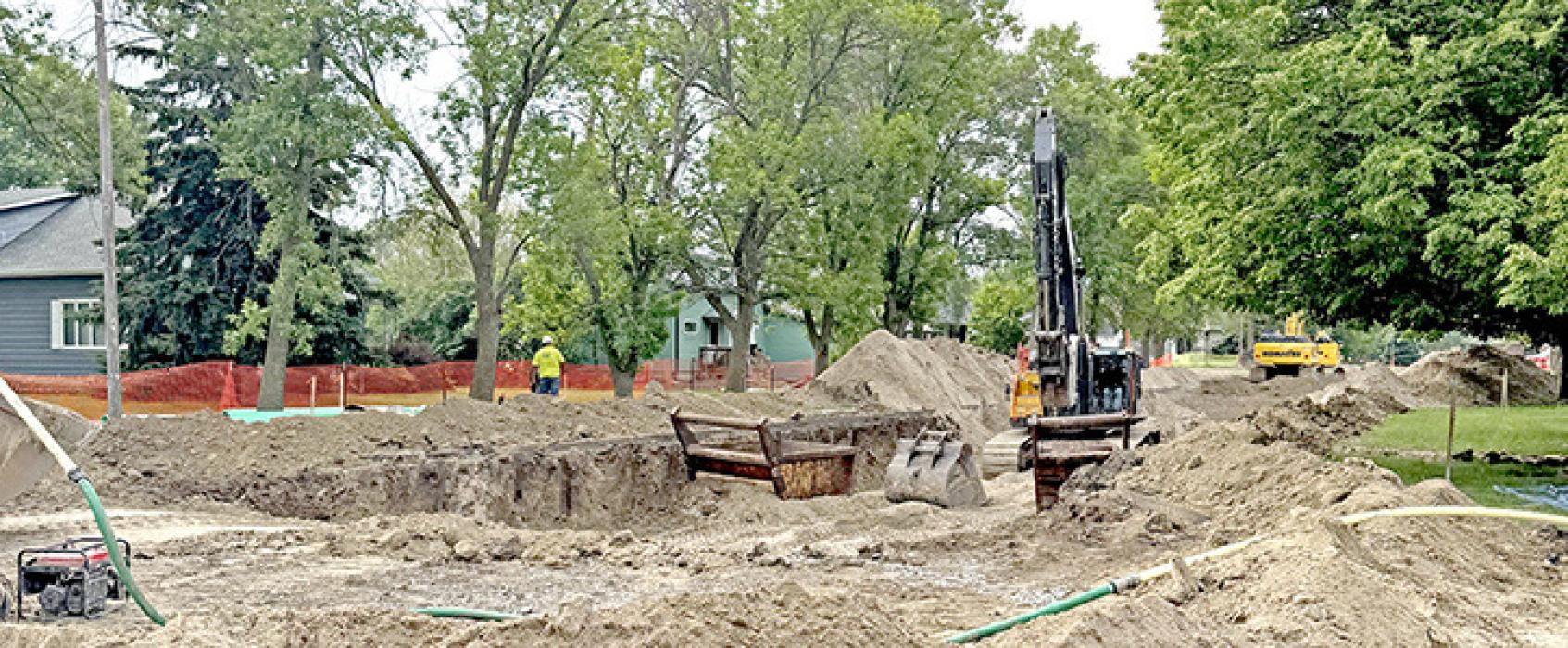 Progress report on infrastructure project