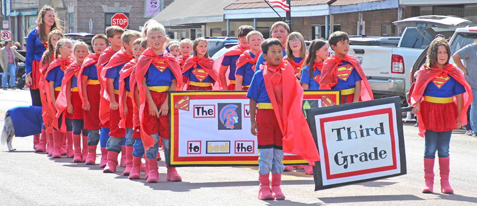 The third class was “Incredible” enough to claim first place in the elementary division.