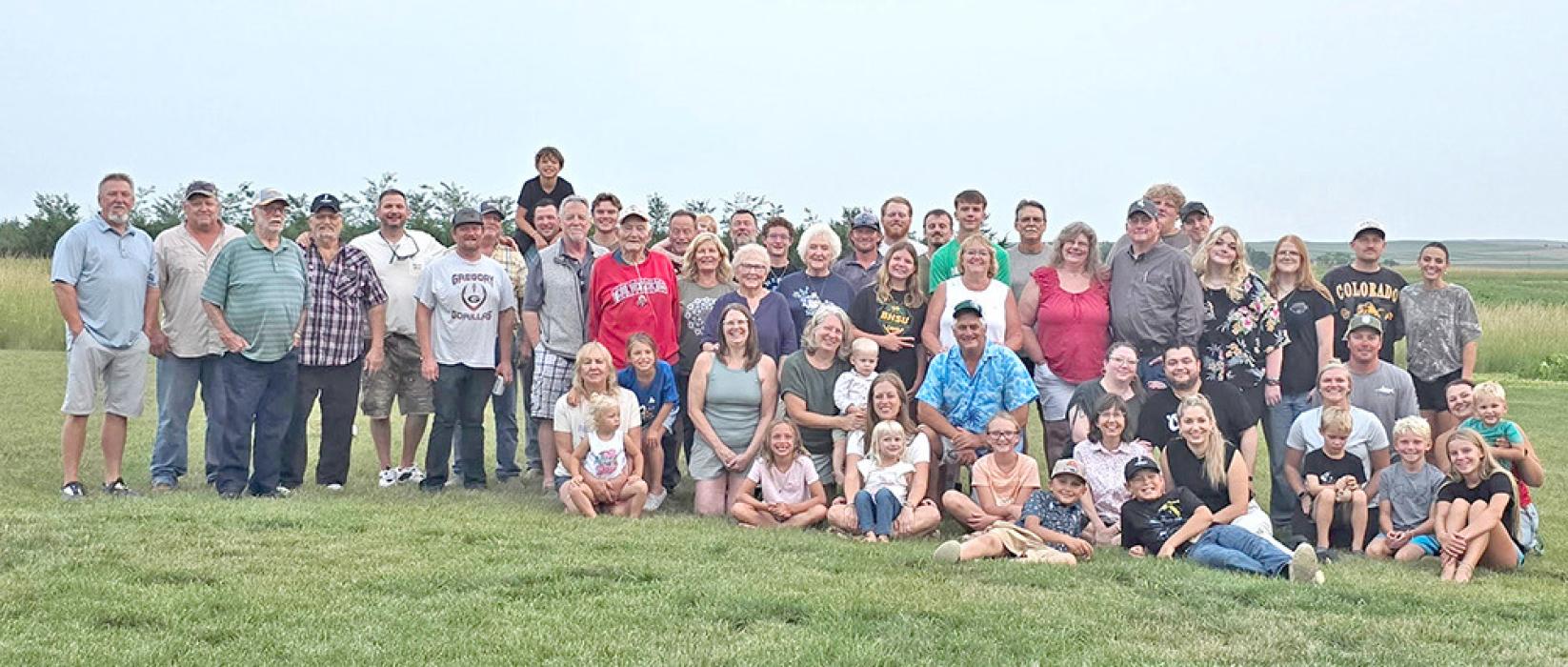 The family and friends of Jack and Velma Laoporer annual reunion was held