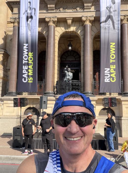 Wade Juracek, who most recently ran the Cape Town Marathon, will run in The 437 Project in September. (Photo from Wade’s Facebook page)