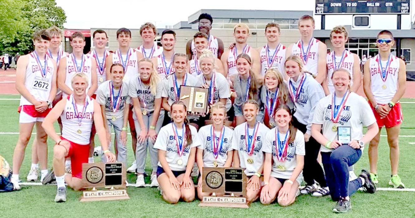 Gregory County made an impact at the state track meet as the Gregory boys and Burke girls claimed team championships. (Photo by SDPB)