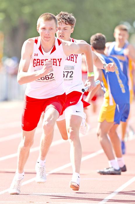 Pierce Stukel passes the baton to Colt Keiser.