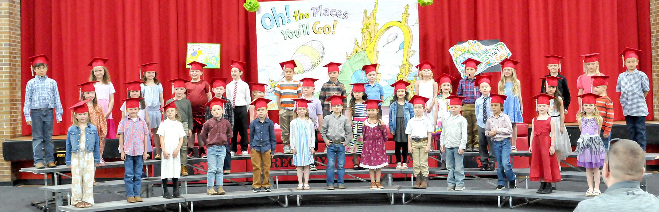 Gregory School District holds graduation for 39 kindergartners