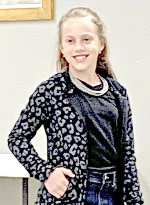 Mya Koenig earned several purple ribbons in the fashion revue.