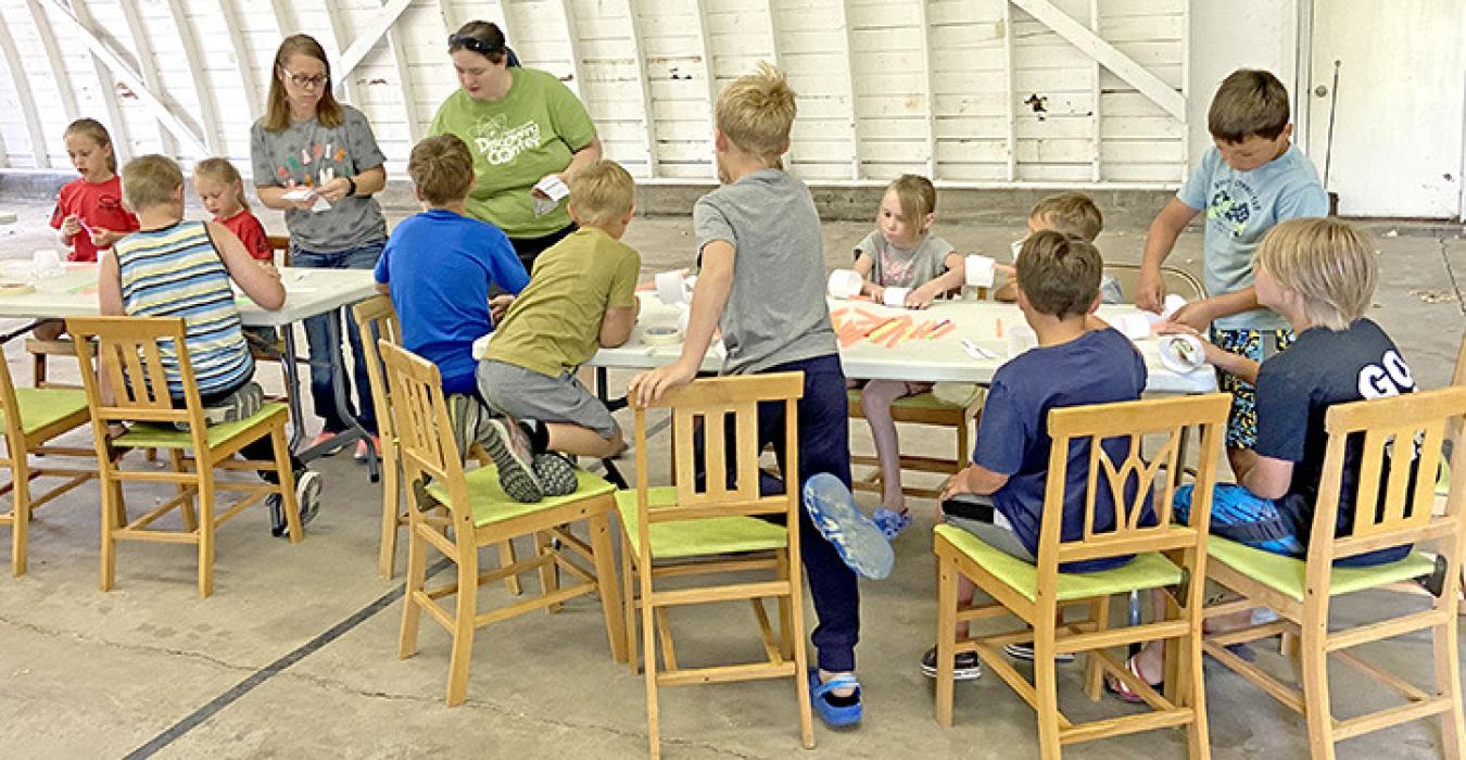 On Thursday, June 15th, Gregory County 4-H and South Dakota Discovery Center put on a Science of Flight workshop where kids learned how and why different things are able to fly. The youth did numerous experiments demonstrating different things air can do, and cause.