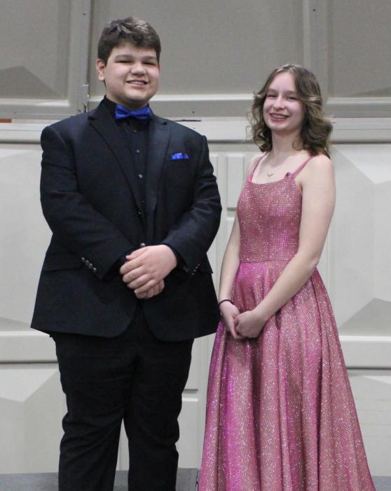 Eli Barreto, left, and Jordan Spann, right, went through a rigorous audition process, resulting in their selection to the South Dakota Senior Honor Choir.