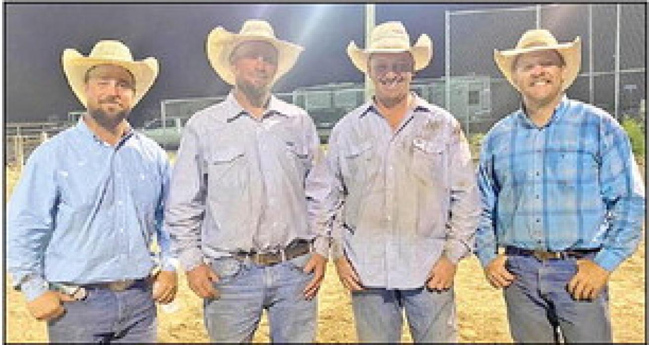 Third place went to the Cole Quarter Horses team which consisted of Kevin Moody, Evan DeBoer, Kevin Lindwurm, and Jake Cole.