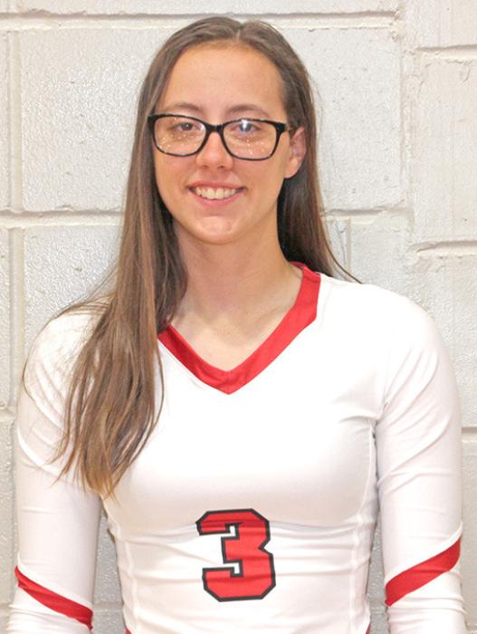 SAMANTHA REINHARTZ #3 Parents: Bobbi &amp; Chris Reinhartz Year: 5’ 8” Senior Pos: RS