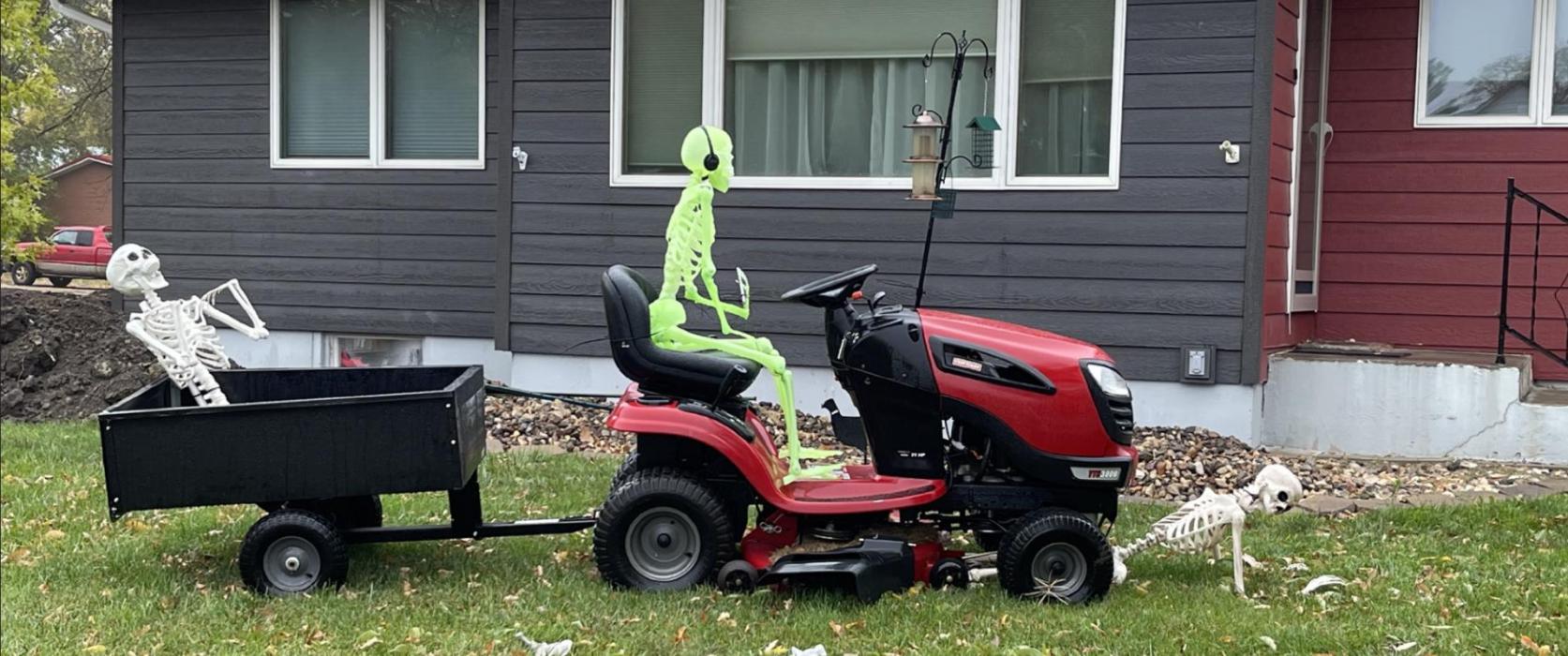 Dr. Melissa Bartling always comes up with something creative for her Halloween outside decorations.