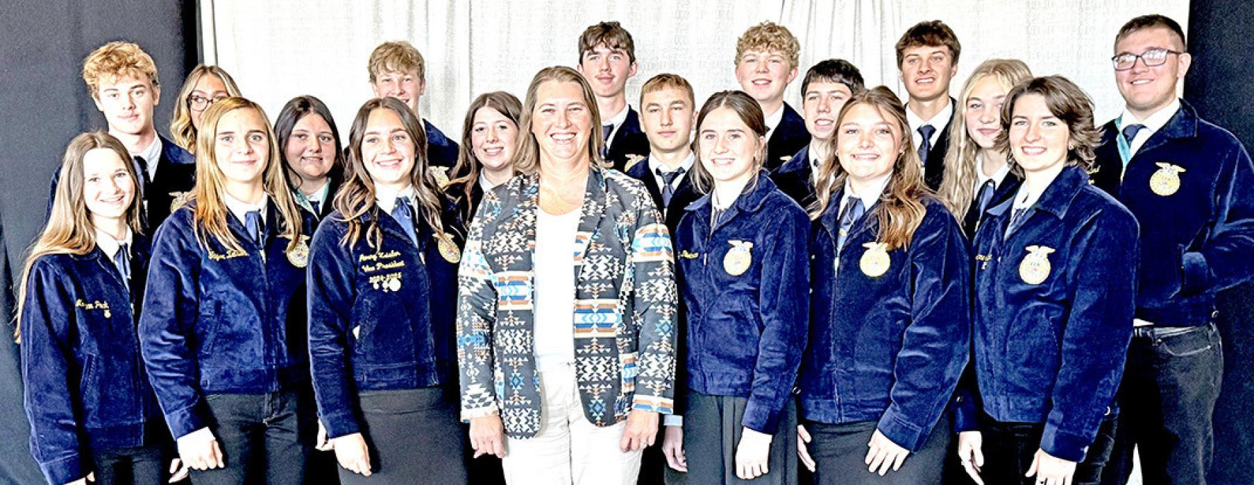 The Gregory County FFA chapter received a 2 Star Chapter award (three is the highest) National Star Chapter Award at the FFA National Convention in Indianapolis.