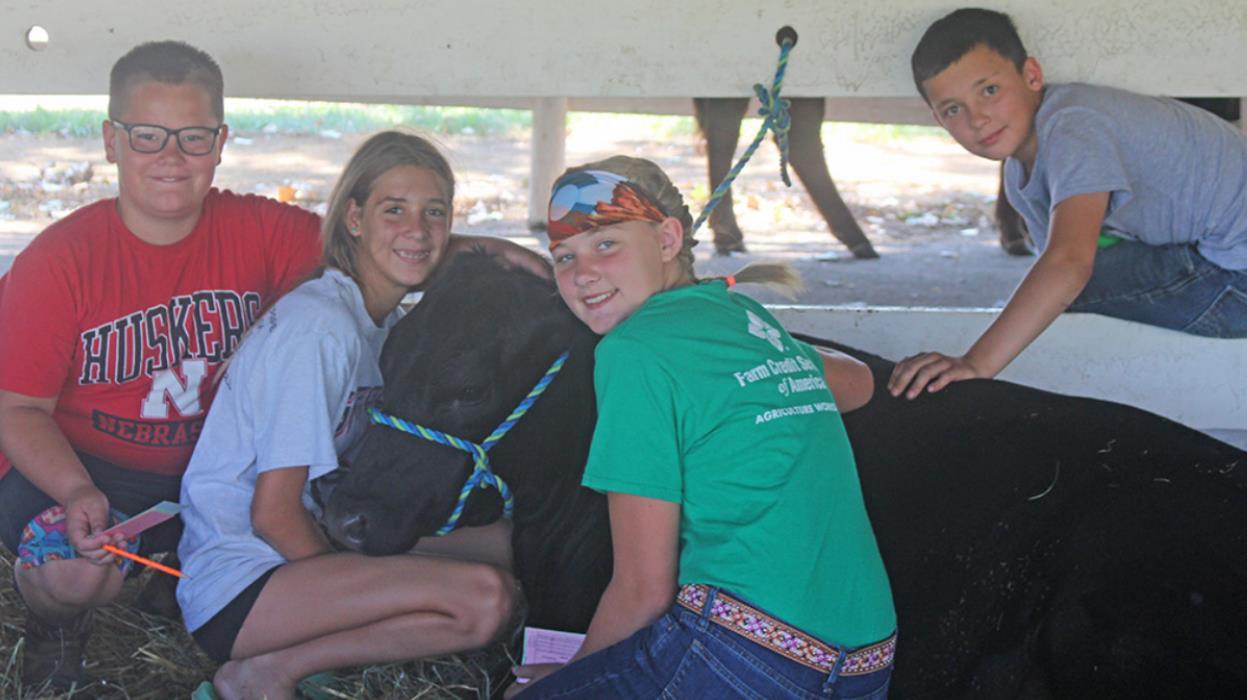 Pictured from l to r: Austin Vosika, Brecken Vosika, Libby Krcil, and Jack Schulte.