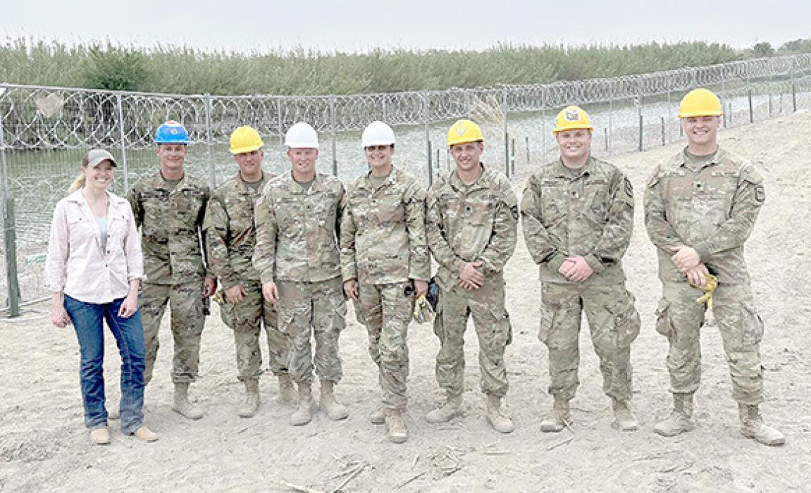 Senator Erin Tobin Recently was asked to join Governor Noem and other legislators to visit the Southern Border. Senator Tobin is pictured here with members of the 155th Engineering Company based out of Wagner. She also visited with South Dakota National Guard members from Platte, Corsica, and Stickney. During the 2024 Legislative session a resolution was passed to support our SD National Guard at the border and to make clear that the border is an American and South Dakota crisis.