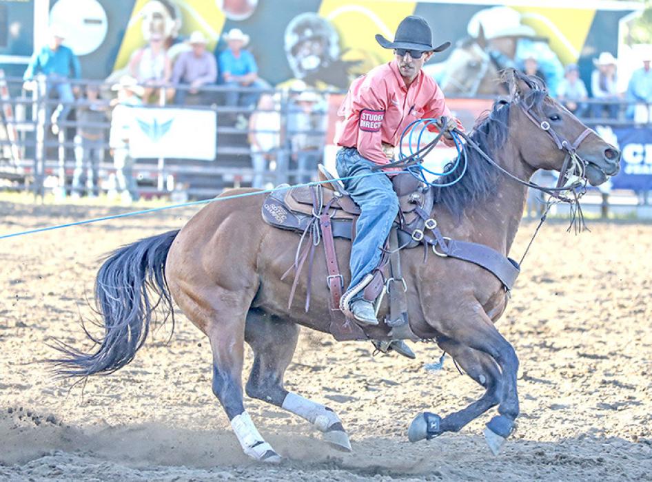 Garret Phillips will be headed to the 2024 National High School Finals Rodeo and will be competing in the Reined Cow Horse competition. (Photo by Roper Moore)