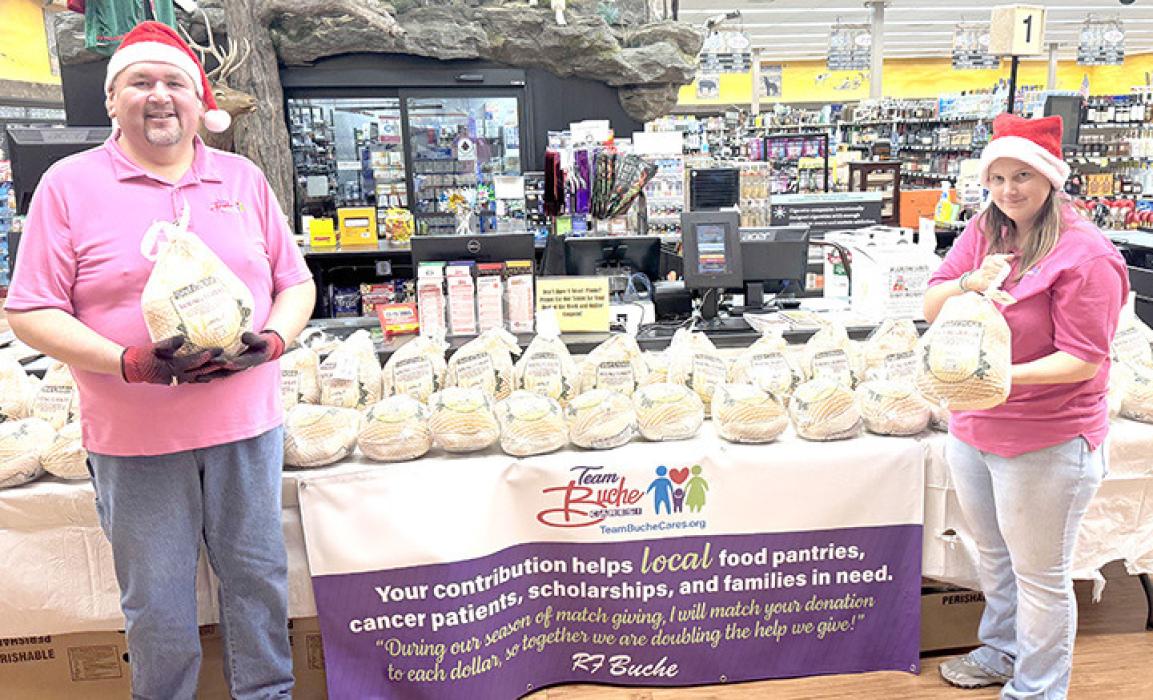 Turkeys provided for holiday meals
