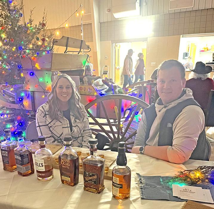 The Burke Riding Club held their annual NFR Calcutta fundraiser in conjunction with a Cowboy Christmas celebration on November 29, 2025, at the Burke Civic Center. The event was a festive launch to the holiday season, featuring a brisket dinner served by the Gregory County 4-H, whiskey tasting, vendors, toy drive, and a visit from cowboy Mr. and Mrs. Claus, all while Cahoy’s Kitchen ran the bar.