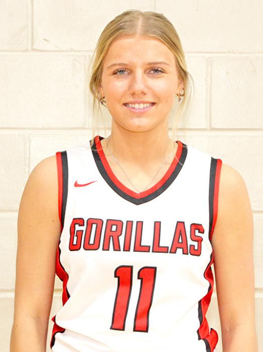 ASHLYN VOSIKA #11 Parents: Echo McSweeney &amp; Justin Vosika Year: Junior Position: 5’ 7” Guard