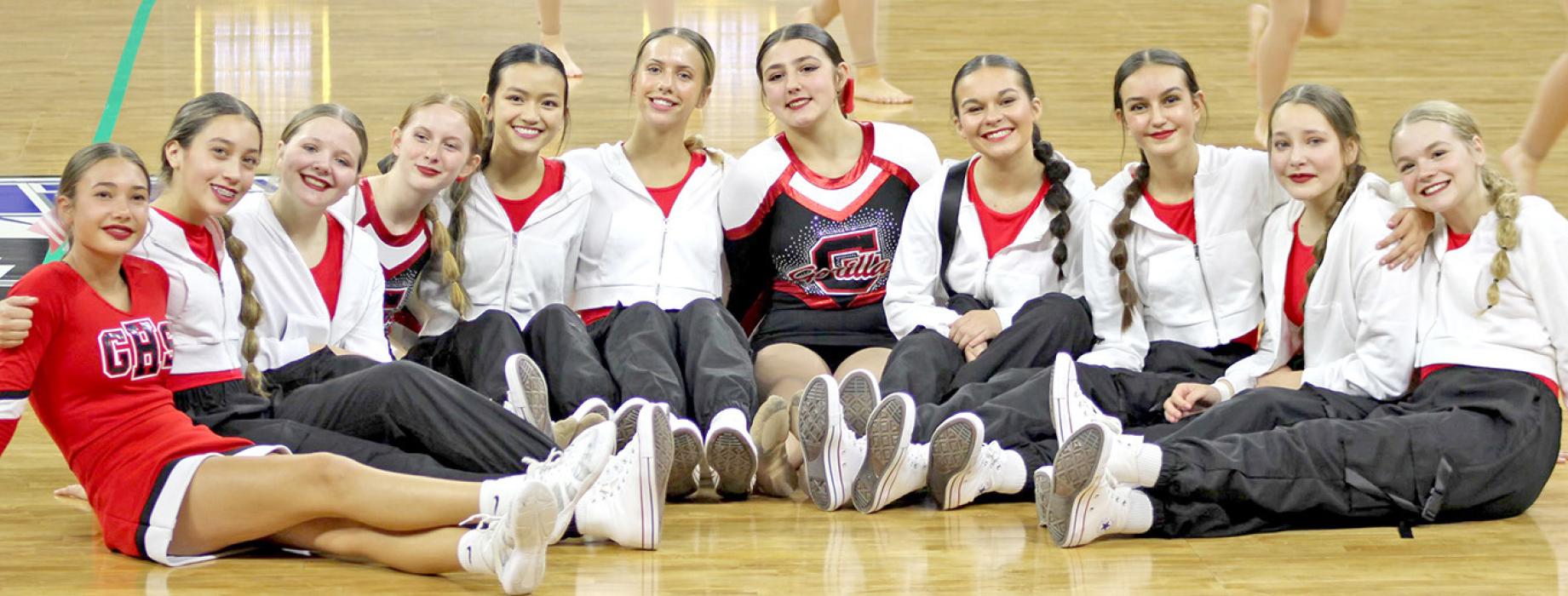 The team’s hip hop routine had the crowd engaged throughout the performance, but a head stand move caused such an eruption that the girls couldn’t hear their music.