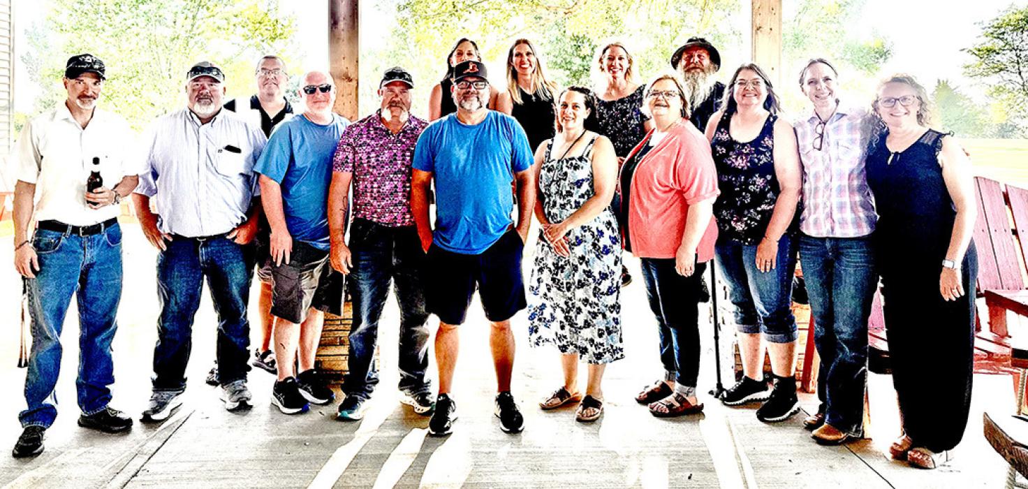 CORRECTION: The Class of 1995, not 2000, gathered at the Gregory Golf Course on Saturday, July 5, 2025. Class members attending were, back row, l to r: Wesley Brandis, Viola Raschke, Toni (Kenzy) McEntee, Sally (Cihak) Brozik, and Issac Keifer; front row, l to r: Kip Spann, Austin Cook, Virgil Grim, Chan Cook, Kelly Wilhelmsen, Shelia (Syfie) Imhof, Holly (Ellwanger) Whitney, Kay (Travnicek) Weller, Tera (Paulson) Lopez, and Sara (Miller) Anderson.