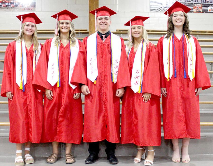 Twenty-four GHS graduates receive diplomas on Saturday, May 11