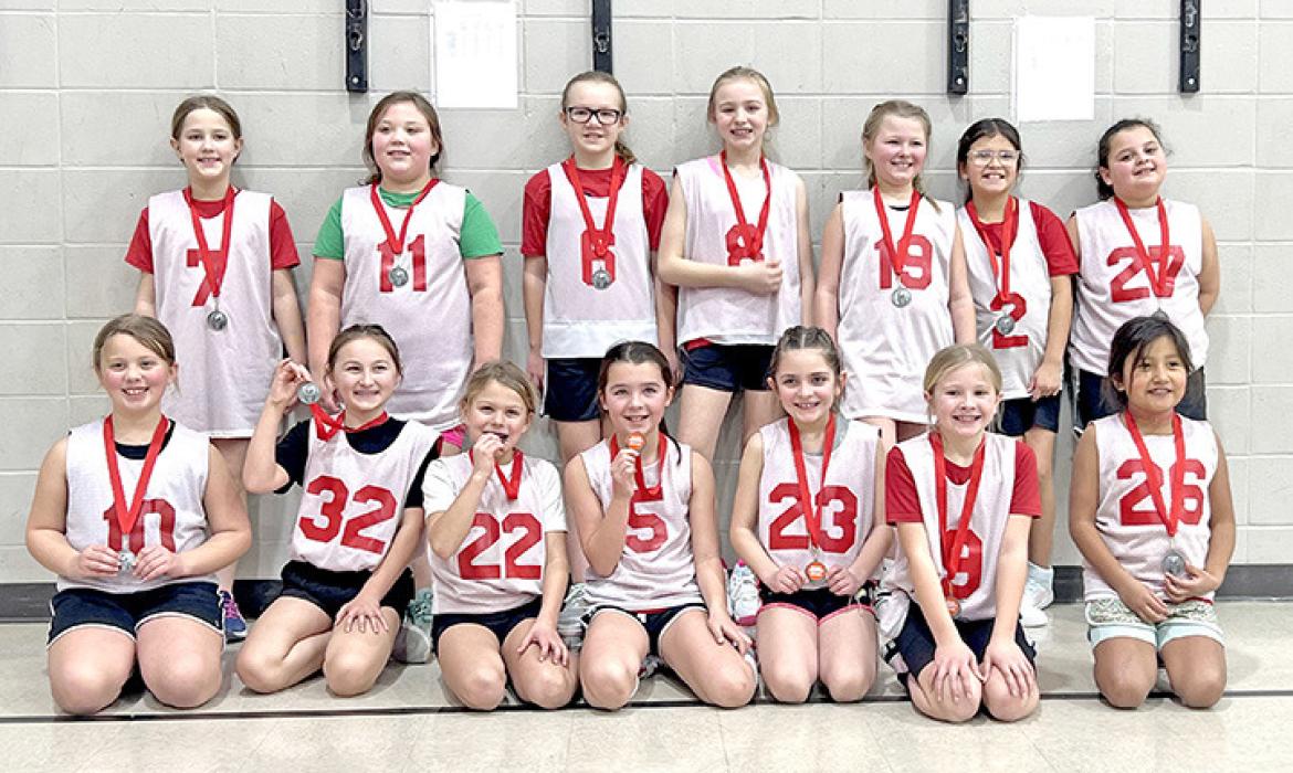 The Gregory third grade team finished in second place.