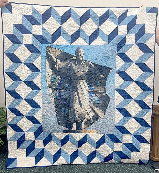 “Dignity” quilt to be raffled for roof repairs