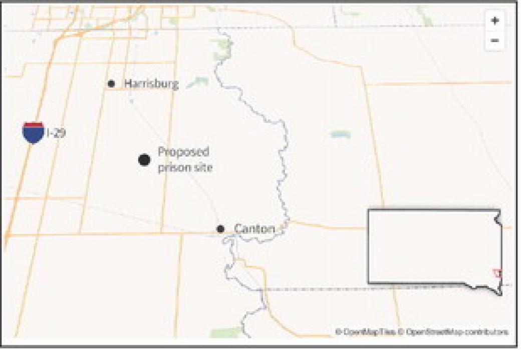 Proposed site of men’s prison in Lincoln County.