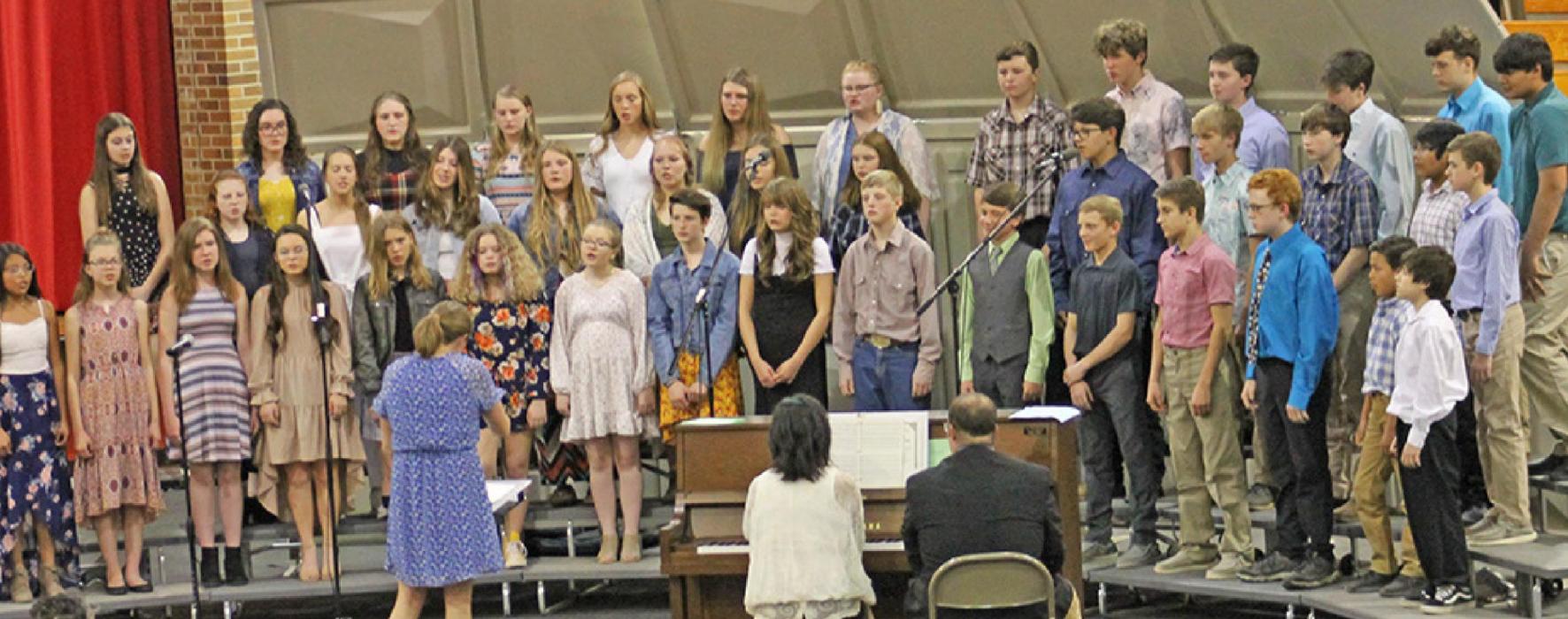 Gregory Middle School students perform for spring concert
