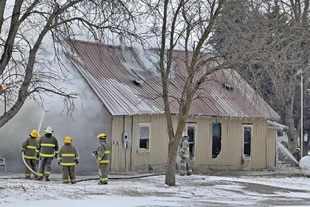 A fire broke out