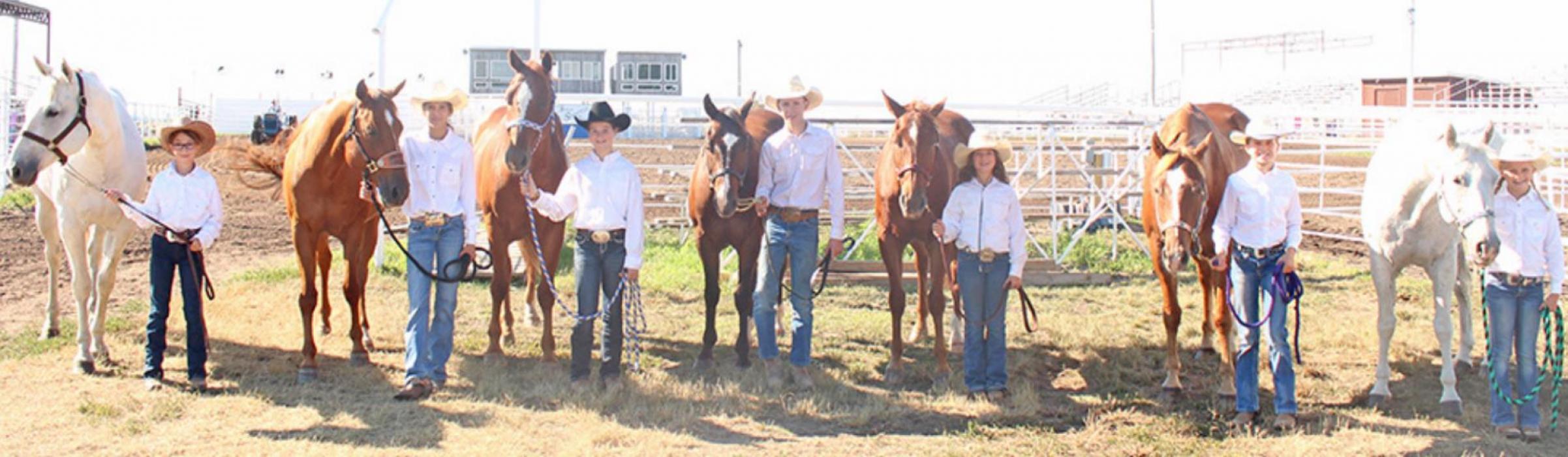 Pictured from left to right: Shyanna Williams, Brecken Vosika, Morgan Peck, Hayden Haiar, Brooklyn Bailey, Emily Diekmann, and Lauryn Diekmann.