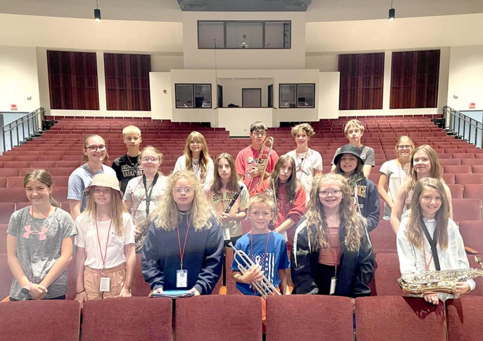 Eighteen students from the Gregory School District attended Rushmore National Jr. High Music Camp at Northern State University in Aberdeen the week of August 1-6. The group from Gregory comprised about 18% of the total camp attendance this year.