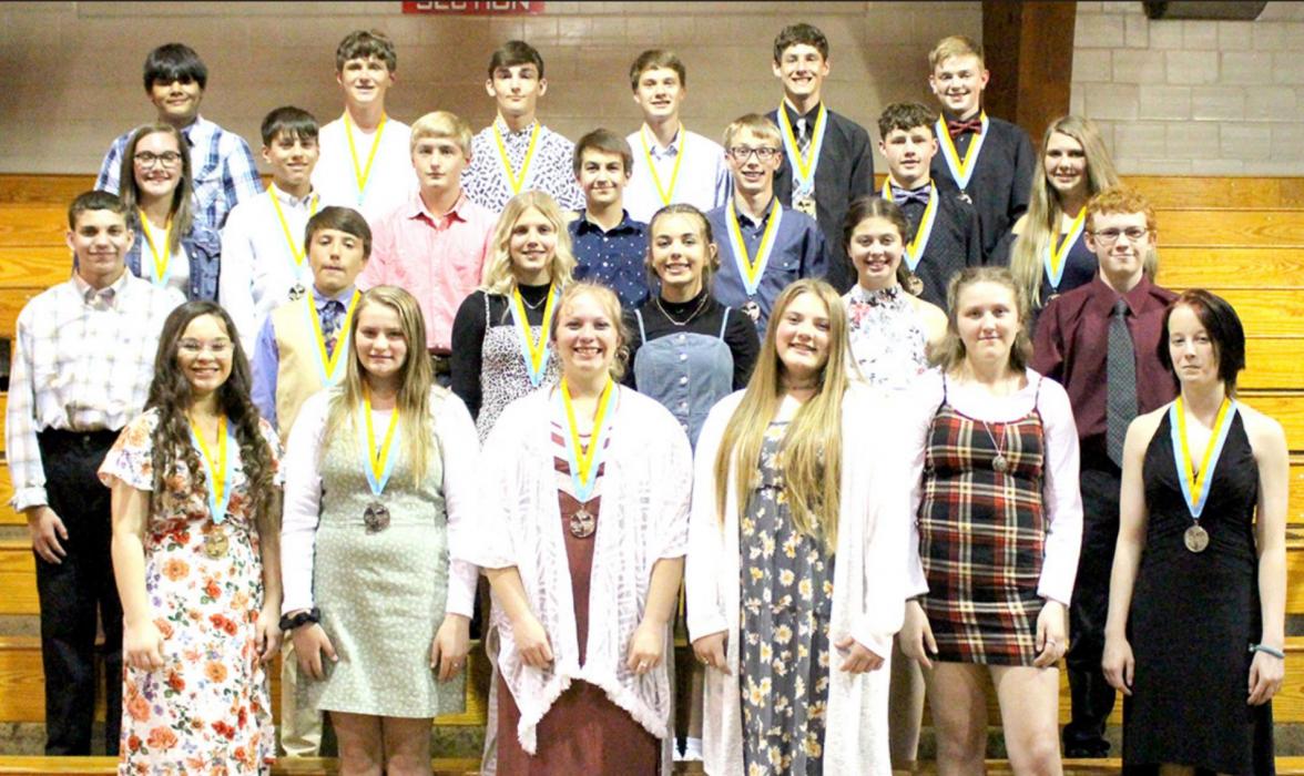 Gregory eighth graders graduate from middle school and recognized for academic achieve