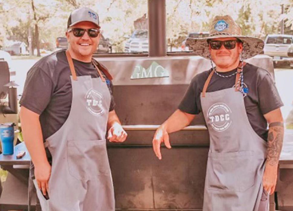 The TDCC team of Alex Hamilton and Terrel Bauld placed first in pork butt and second in the brisket division of the competition.