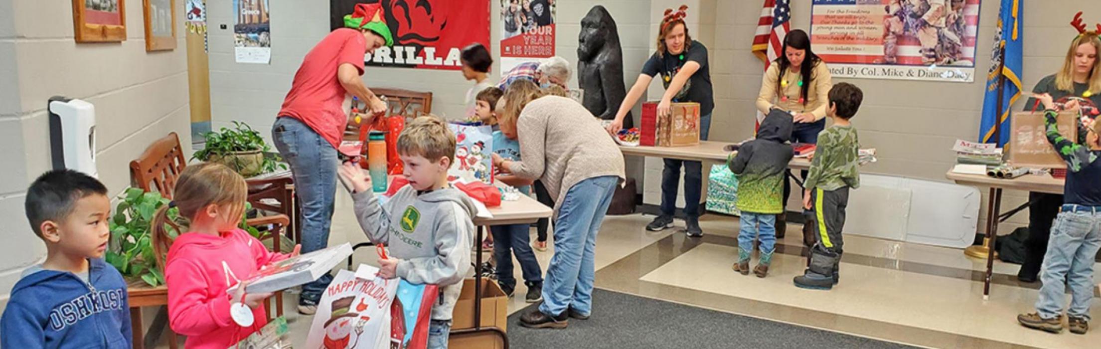 Elementary Christmas gift giveaway is big hit again this year