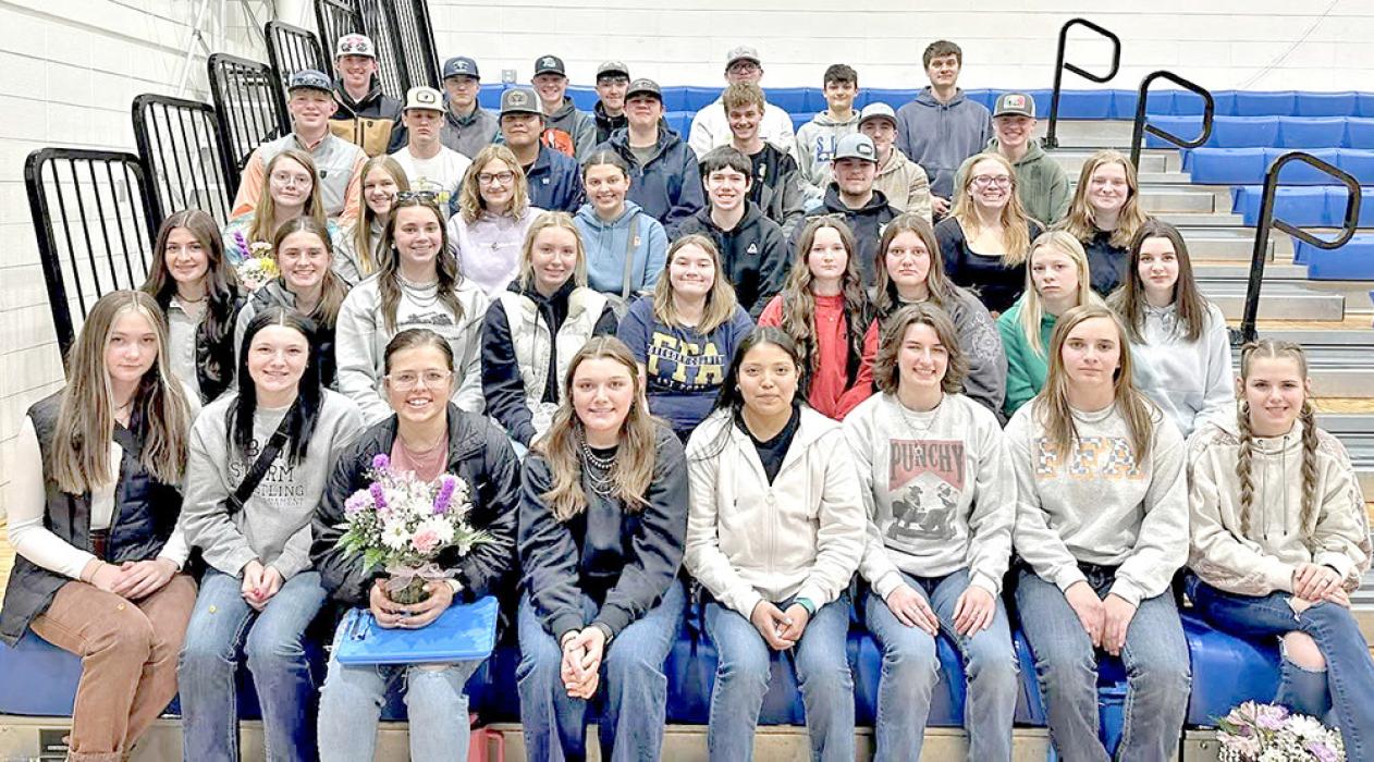 The Gregory County FFA chapter competed at a career development event in Parkston and qualified five teams and three individuals for the State Convention. (Photo by Mollie Andrews)
