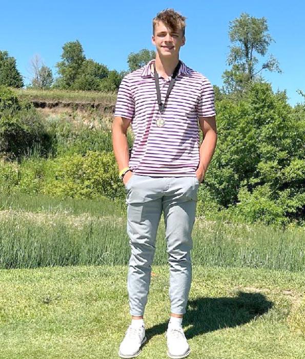Eli Fogel finished first among the top Class B golfers in South Dakota in an informal tournament in Sioux Falls.