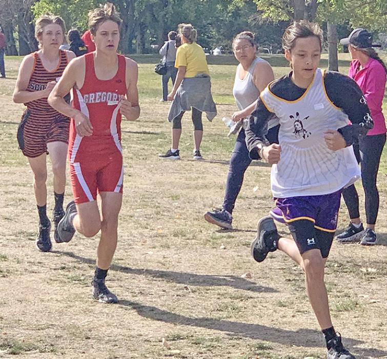 Nick Kenzy ran a season best time, good for fourth place, in the junior varsity race in Platte-Geddes on Saturday.