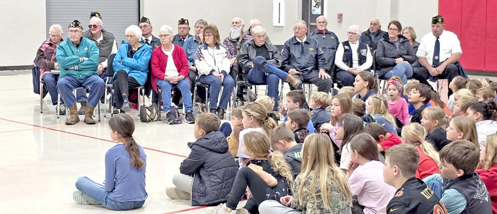 A good number of veterans joined students at the Gregory School District for a Veterans Day program on Monday, November 10, 2025.