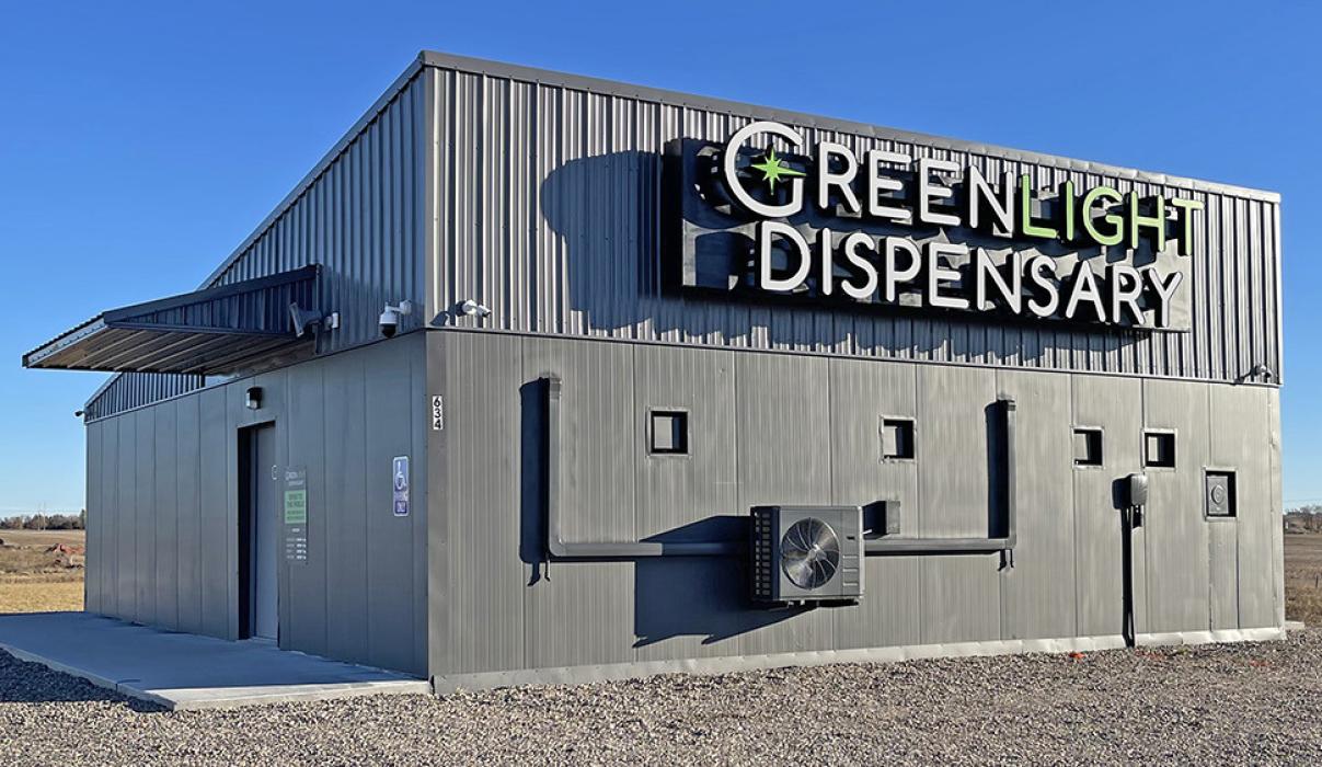 Greenlight Dispensary, co-owned by Neil Hylla and Jennifer Peck, located on Highway 18, is now open for business.