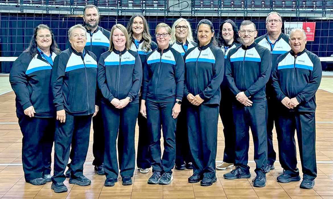 Leber recognized for 25 years as a volleyball official