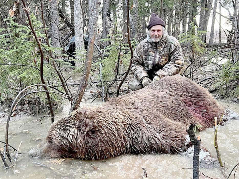 Chris McAllister had the opportunity to hunt the twelfth largest grizzly on record in May.