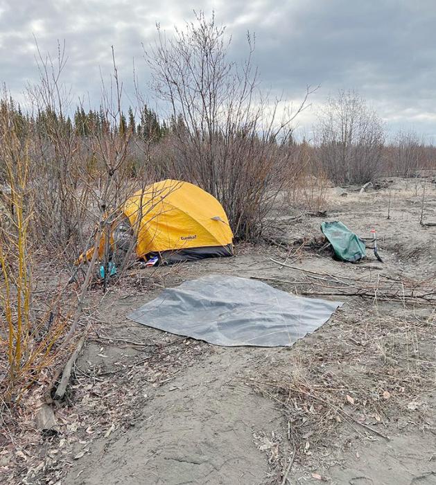 After 21 hours of hunting in non-stop rain, McAllister and his guide would remove their rain gear and boots and crawl into the pup tent for a few hours of sleep before starting in for another day. It was an eerie feeling to wake up one morning and find that the grizzly had been within 40 yards of their tent.