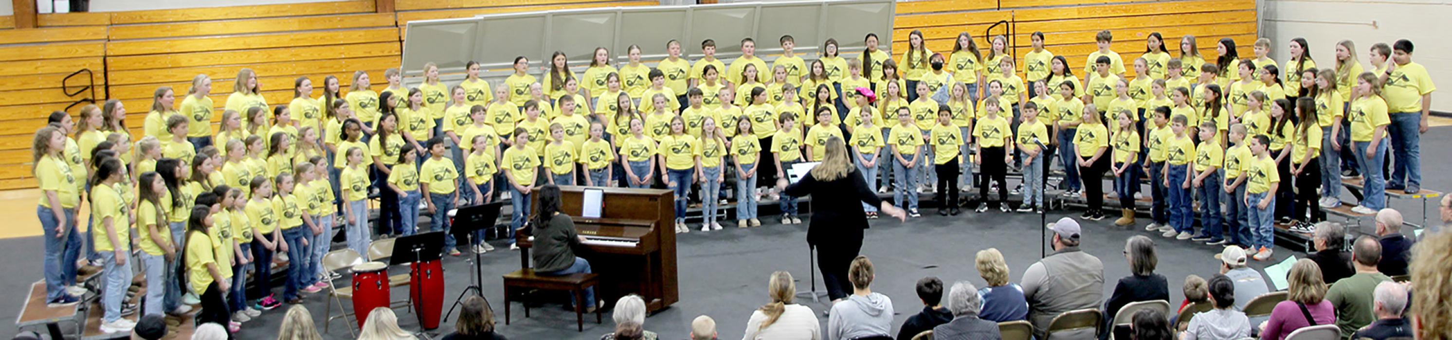 Students from the area join together for a SDMEA Festival choir concert