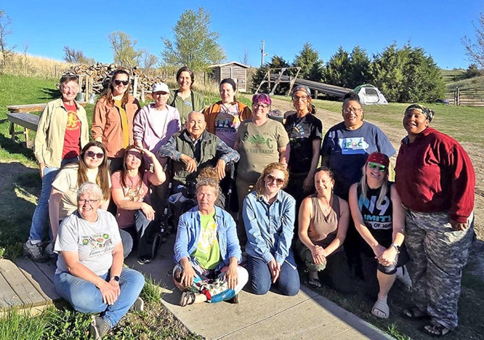 Fifteen participants learned about using ethnobotanical practices and Lakota traditional knowledge for sustainable farming. (Submitted photo)