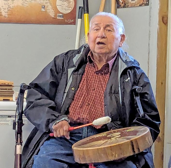 Lakota elder Jerome Kills Small further enriched the experience with his traditional drumming and storytelling. (Submitted photo)