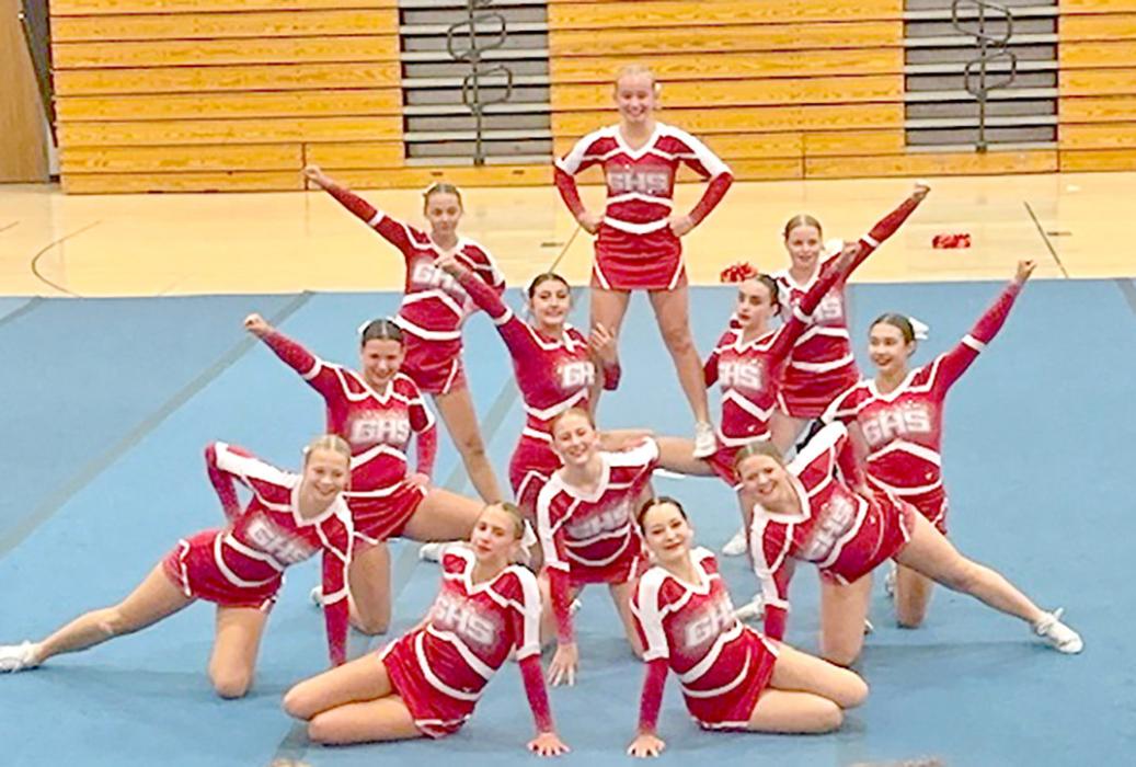 Gregory’s competitive cheer team plans to add more difficulty to their routine for the second half of the season.