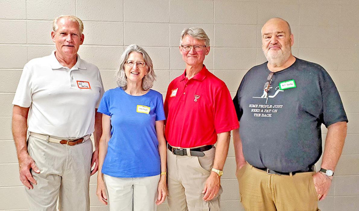 Class of 1977, l to r: Joe Duling, Deb Flynn, Sean Flynn, and Bill Durfee.
