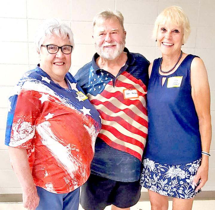 Class of 1969, l to r: Madeline (Haines) Pastian, Don Hanson, and Anita (Hotz) Messerschmidt.